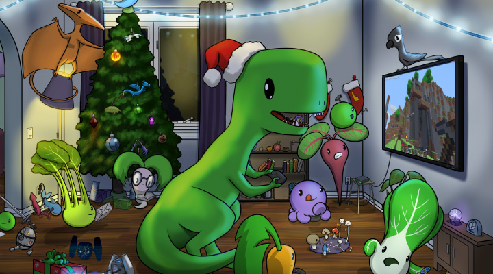 Never Dot advent calendar scene