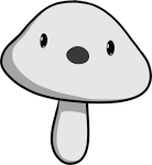 Perturbed looking mushroom