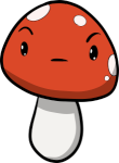 Perturbed looking mushroom